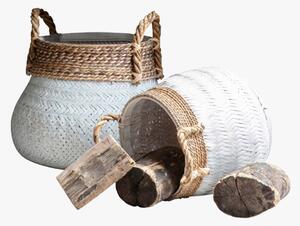 Jax Bamboo and Rattan Basket Set of Two