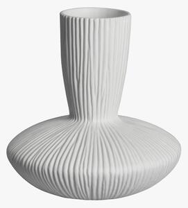 Pinery White Textured Wide Vase
