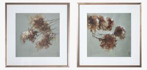 Pink Blossom Framed Wall Art, Set of Two