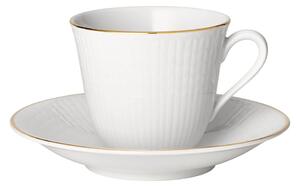 Rörstrand Swedish Grace Gala coffee cup with saucer white