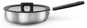 Fiskars Hard Face Steel sauce pan with lid 26 cm