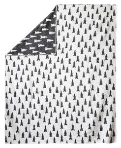 Fine Little Day Gran woven blanket 140x180 cm black and white