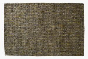 Olive Hand Woven Rug in Grey & Ochre