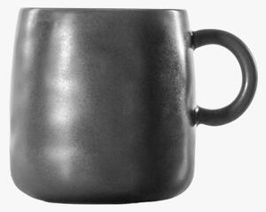 Edith Rustic Grey Stoneware Mug, Set of Four