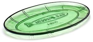 Serax Fish & Fish oval saucer 17x31 cm green