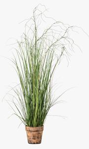 Faux Potted Onion Grass, Small