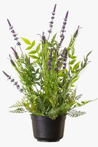 Faux Potted Lavender Spray