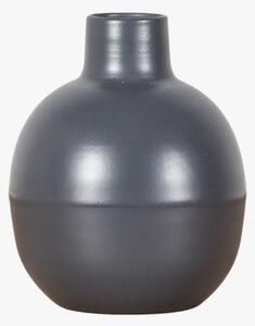 Ronald Metal Bulb Vase in Grey