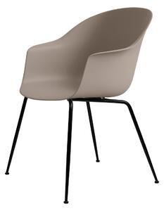 GUBI Bat chair plastic black leg new beige