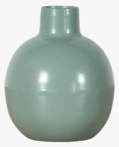 Ronald Metal Bulb Vase in Green