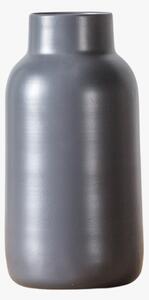 Ronald Slim Metal Vase in Grey