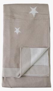 Baxter Knitted Star Throw in Taupe