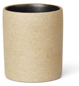 Ferm LIVING Bon storage jar small beige-black