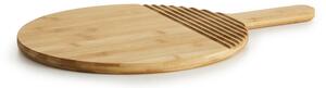 Sagaform Nature round cutting board bamboo with handle Ø30 cm