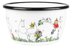 Muurla Moomin Colors enamel bowl 30 cl Happy Family