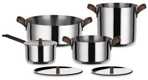 Alessi Edo pot set 4 pieces stainless steel