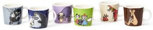 Arabia Moomin mini mugs 6-pack Andra classic multi