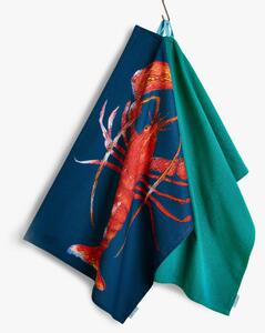 Pack of 2 Rockfish Lobster Tea Towels Blue
