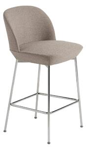 Muuto Oslo Counter chair chromed legs Ocean 32
