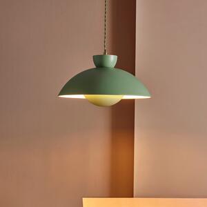 Elements Levi Metal Easy Fit Pendant Shade Green