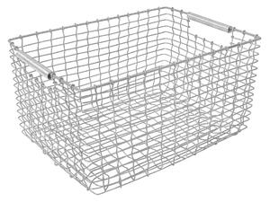 KORBO Rectangular 23 storage basket Galvanised steel