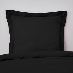 Non Iron Plain Dye Black Continental Pillowcase Black