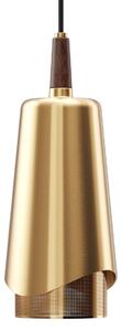 Audo Copenhagen Umanoff pendant lamp polished brass-wallnut