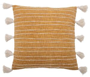 Bloomingville Emely cushion with tassels 55x55 cm yellow