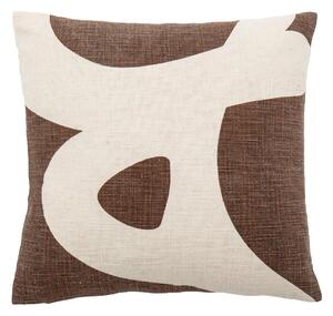 Bloomingville Ebrar patterned cushion 40x40 cm brown