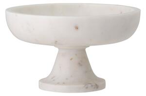 Bloomingville Eris marble bowl on foot Ø20.5 cm white