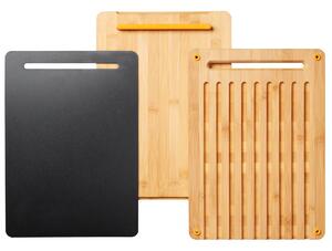Fiskars Functional Form cutting board 3 pieces bamboo-plastic