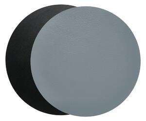 Aida Quadro placemat Ø38 cm 1 pcs Black-grey