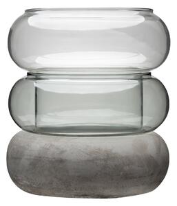 Muurla Bagel vase/lantern 22 cm grey