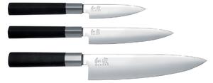 KAI Kai Wasabi Black Chef's knife & 2 all round knives set 3 pieces