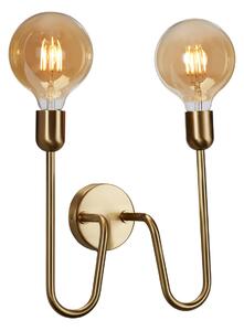 Belid Regal Duo wall lamp with cable and plug brass