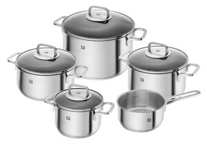 Zwilling Zwilling Cube saucepan set 5 pieces Stainless steel-clear