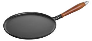 STAUB Vintage pancake pan with wooden handle Ø28 cm Black