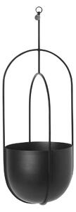 Ferm LIVING Hanging deco pot hanging flower pot Ø18.5 cm Black
