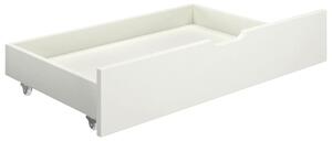 Bed Drawers 2 pcs White Solid Pine Wood