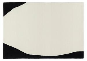 Scandi Living Flow wool carpet white-black 170x240 cm