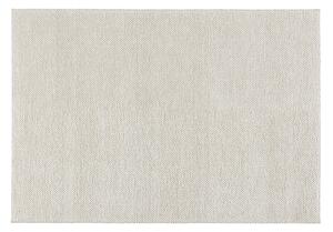 Scandi Living Flock wool carpet natural white 170x240 cm