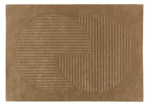 NJRD Levels wool rug circles beige 200x300 cm