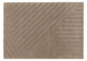 NJRD Levels wool rug stripes mole 170x240 cm