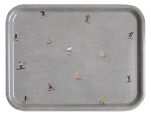 Fine Little Day Skiers tray 33x43 cm grey