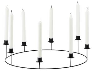 House Doctor Ring candle sticks Ø50 cm Black