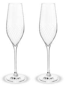 Holmegaard Cabernet Lines champagne glass 29 cl 2-pack Clear