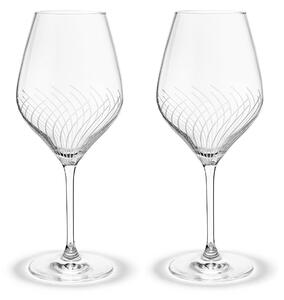 Holmegaard Cabernet Lines red wine glass 52 cl 2-pack Clear