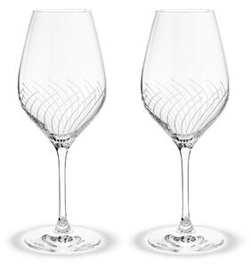 Holmegaard Cabernet Lines white wine glass 36 cl 2-pack Clear