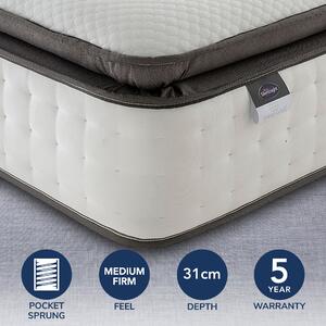 Geltex Pocket 1000 Pillow Top Mattress White