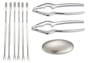 Dorre Skagen shell fish set 9 pieces Stainless steel